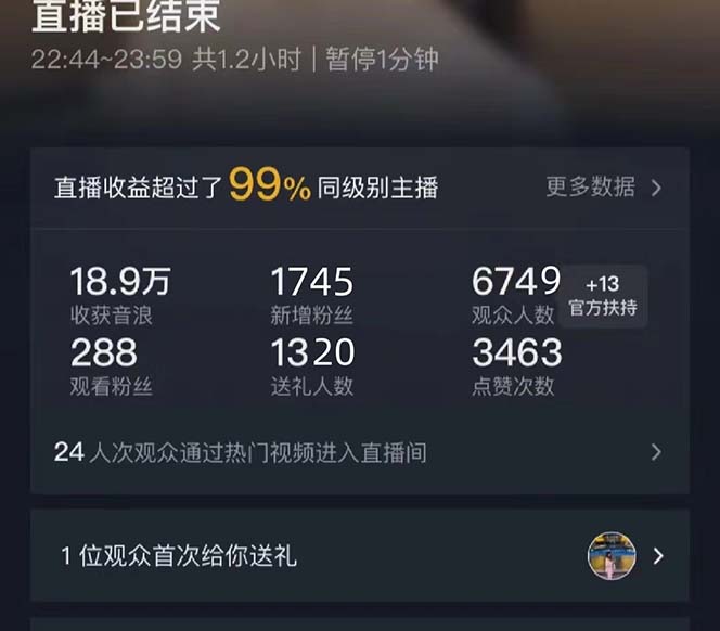 图片[2]-（8800期）抖音美女直播，单场收益7000+,新手小白也可操作-副业库