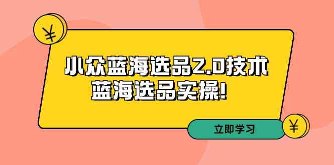 （9189期）拼多多培训第33期：小众蓝海选品2.0技术-蓝海选品实操！-副业库