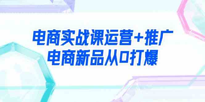 （9313期）电商实战课运营+推广，电商新品从0打爆（99节视频课）-副业库