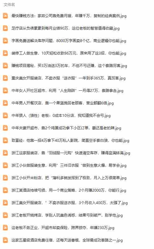 图片[3]-（9607期）真实有效391套商业模式，年入几十到几百万案例解析（电子书+视频+图文）-副业库