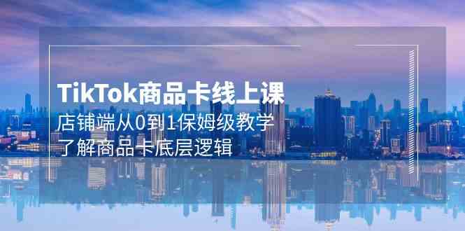 （9843期）Tk商品卡线上课，店铺端从0到1保姆级教学，了解商品卡底层逻辑（20节）-副业库