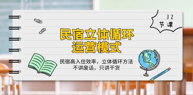 （10284期）民宿 立体循环运营模式：民宿高入住效率，立体循环方法，只讲干货（32节）-副业库