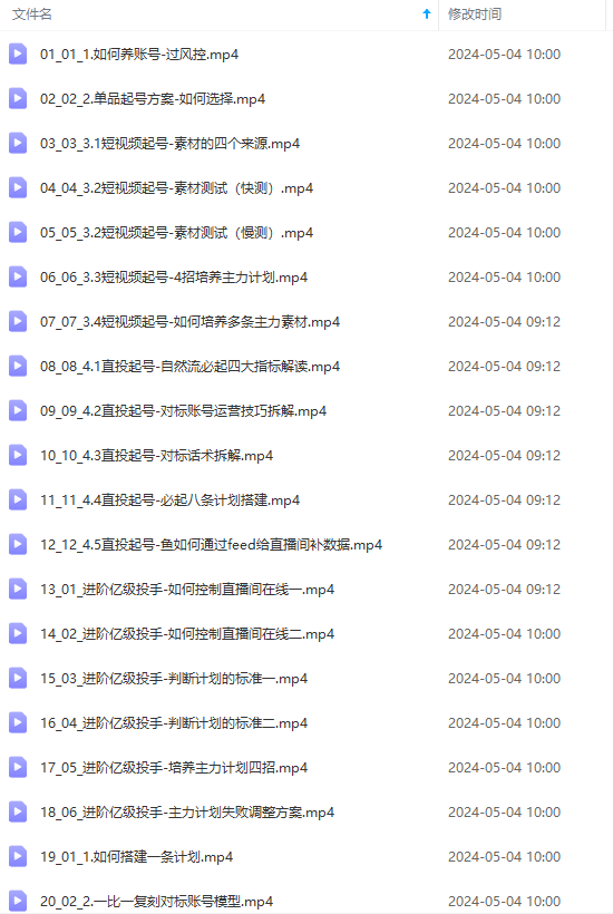 图片[2]-（10297期）2024单品正价起号，直播素材投流选品：选品课+投流课+素材课+卡首屏/100节-副业库
