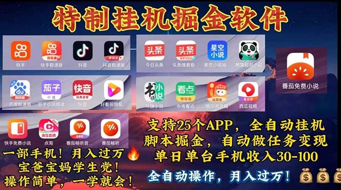 （11844期）挂机副业 月入过万，特别适合宝爸宝妈学生党，工作室特别推荐-副业库