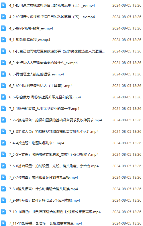 图片[3]-（11991期）实体店老板获客特训营：认知、定位、文案、矩阵、直播、AI等（72节）-副业库