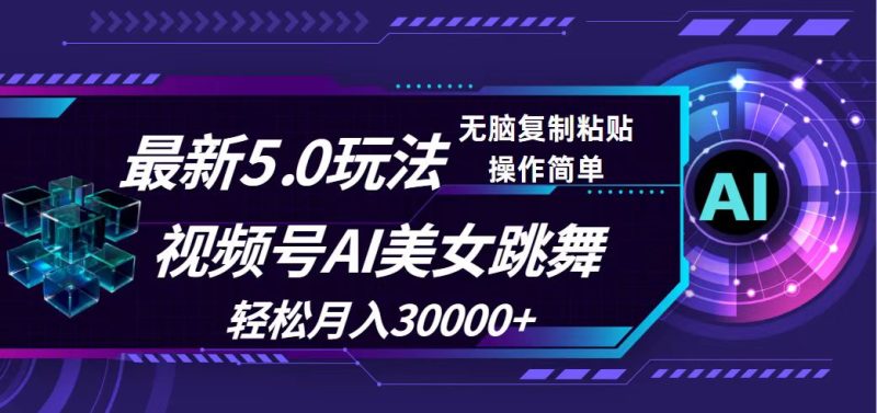 （12284期）视频号5.0最新玩法，AI美女跳舞，轻松月入30000+-副业库