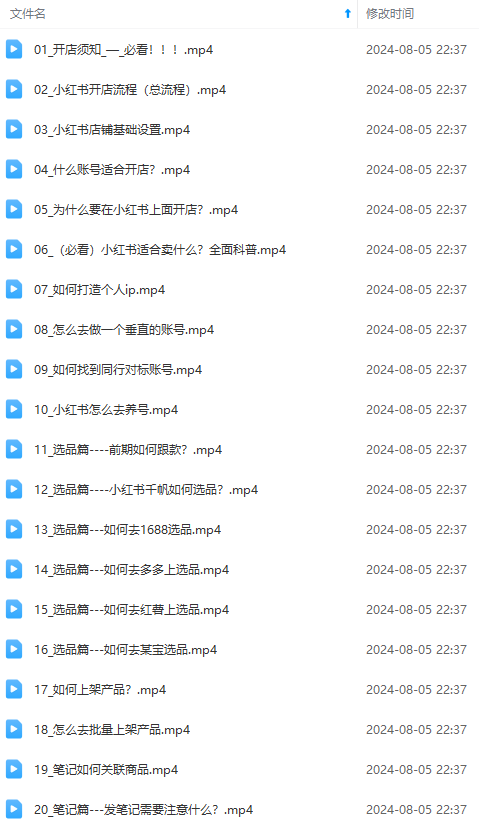 图片[2]-（12003期）2024小红书电商实战课：全体系打造 全方位梳理 小红书电商逻辑体系 (42节)-副业库