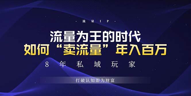 （13433期）未来如何通过“卖流量”年入百万，跨越一切周期绝对蓝海项目-副业库