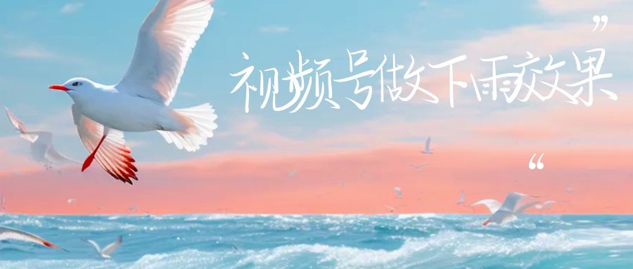 视频号做下雨视频，一个账号一周涨粉10W+，日入1000+附保姆级教程-副业库