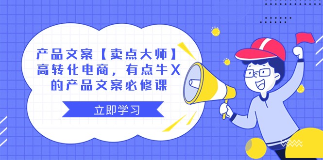 产品文案【卖点大师】高转化电商，有点牛X的 产品文案必修课-副业库