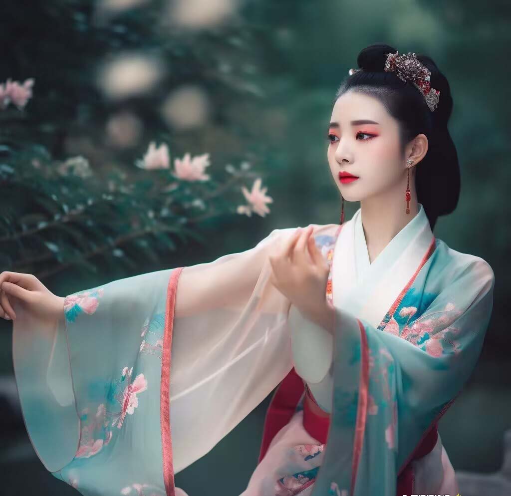 图片[3]-Midjourney关键词-AI生成中国风古装汉服美女人像提示关键词-副业库