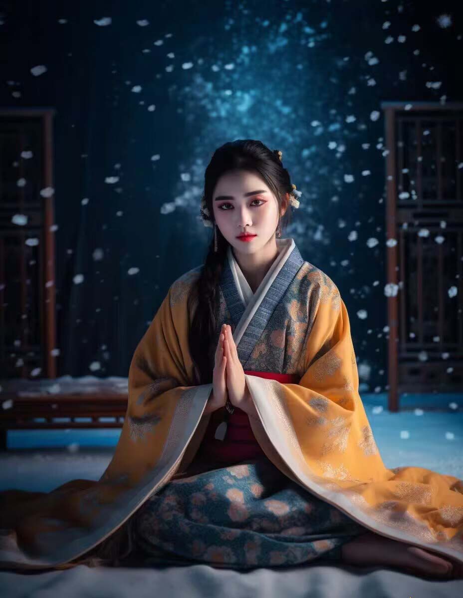 图片[5]-Midjourney关键词-AI生成中国风古装汉服美女人像提示关键词-副业库