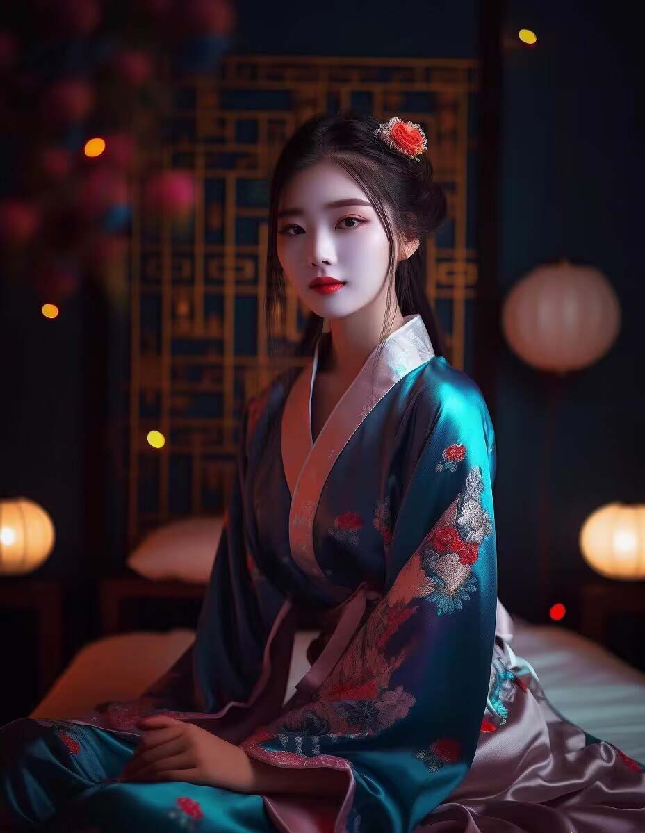 图片[6]-Midjourney关键词-AI生成中国风古装汉服美女人像提示关键词-副业库