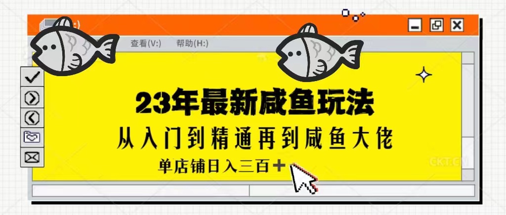 2023最新闲鱼实战课，从入门到精通再到闲鱼大佬，单号日入300+（更新）-副业库