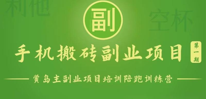手机搬砖小副业项目训练营1.0，能用手机做的简单小副业-副业库