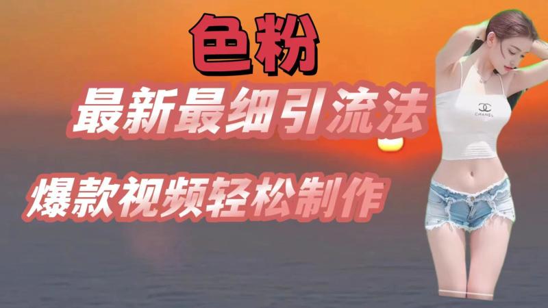 色粉最新最细引流法，七天螺旋起号法，爆款视频轻松制作-副业库