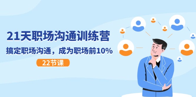 21天职场沟通特训营，搞定职场沟通，成为职场前10%（22节）-副业库