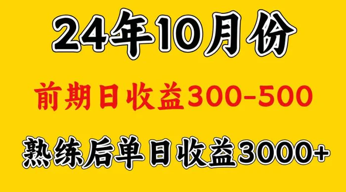 高手是怎么赚钱的.前期日收益500+熟练后日收益3000左右-副业库