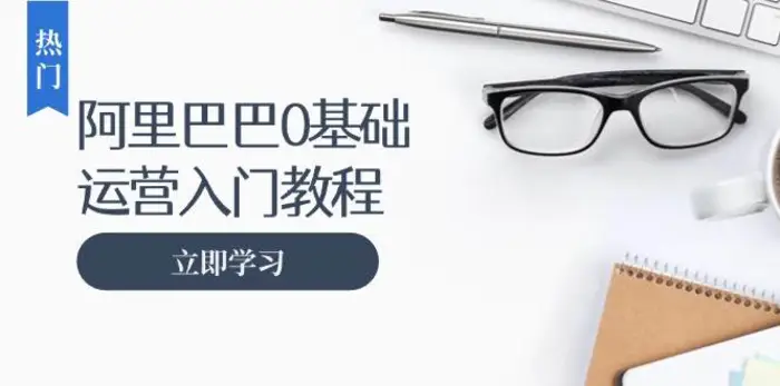 阿里巴巴运营零基础入门教程：涵盖开店、运营、推广，快速成为电商高手-副业库