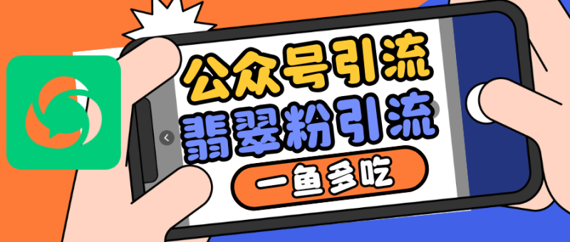 公众号低成本引流翡翠粉，高客单价，大力出奇迹一鱼多吃-副业库