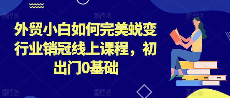 外贸小白如何完美蜕变行业销冠线上课程，初出门0基础-副业库