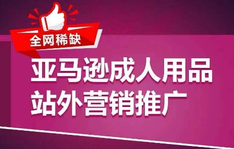 全网稀缺！亚马逊成人用品站外营销推广，​教你引爆站外流量，开启爆单模式-副业库