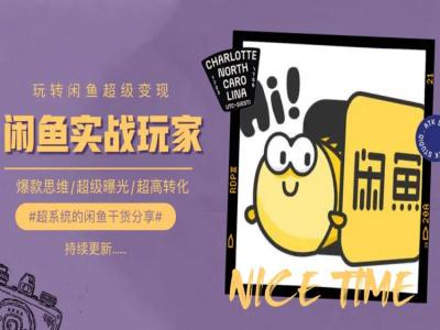 手把手教你0到1系统玩转闲鱼变现，爆款思维/超级曝光/超高转化-副业库