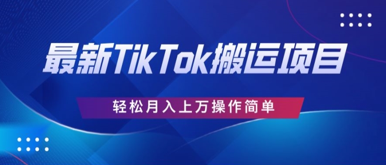 史上最简单，搬运TikTok历史视频，去重后轻松月赚万元-副业库