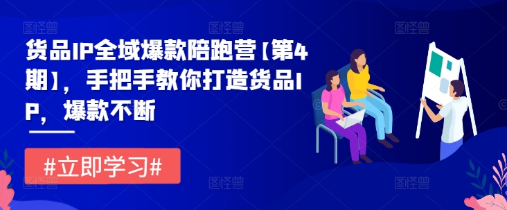 货品IP全域爆款陪跑营【第4期】，手把手教你打造货品IP，爆款不断-副业库