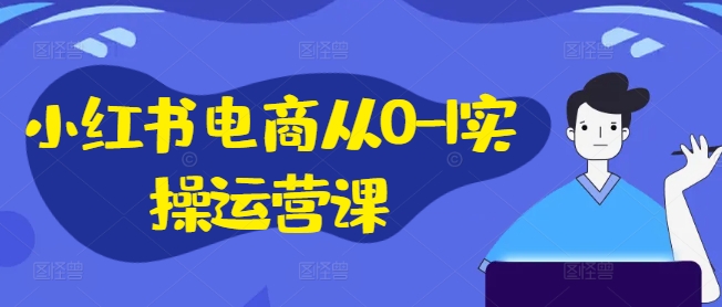 小红书电商从0-1实操运营课，小红书手机实操小红书/IP和私域课/小红书电商电脑实操板块等-副业库