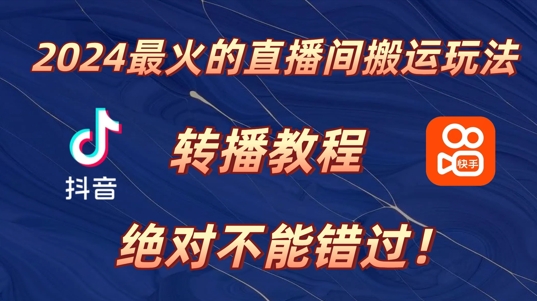 2024年最火的直播间搬运玩法，详细教程，绝对不能错过!-副业库