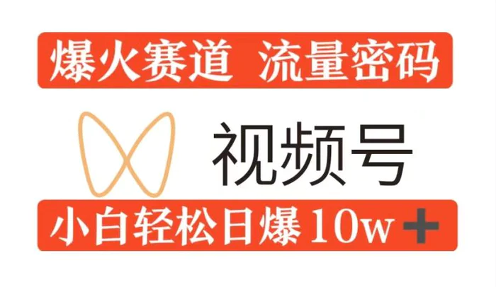 0粉在视频号爆火赛道流量密码，模式全方位，小白轻松日爆10w+流量-副业库