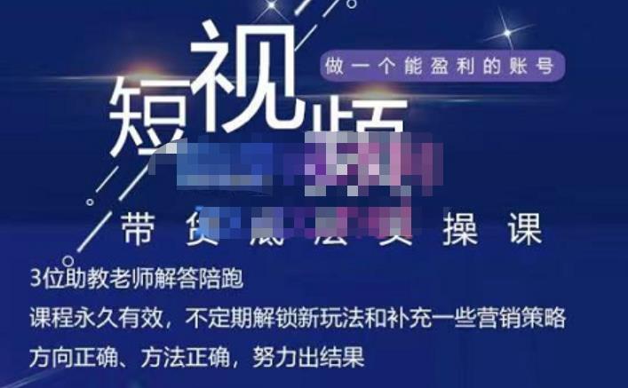吴Sir·短视频带货底层实操课，教你如何选爆品、了解获短视频流量密码，正确起号-副业库