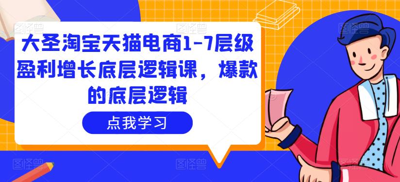 大圣淘宝天猫电商1-7层级盈利增长底层逻辑课，爆款的底层逻辑-副业库