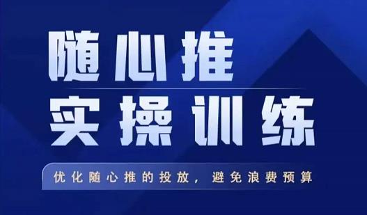 飞哥·随心推实操训练，优化随心推投放，避免浪费预算-副业库