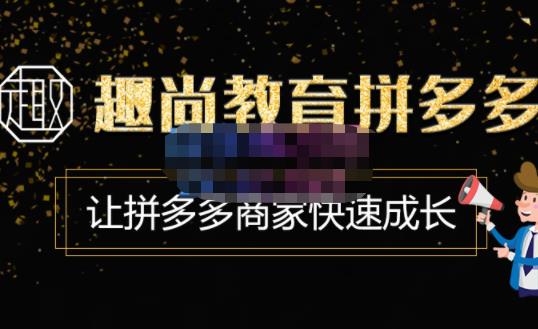 趣尚教育·拼多多运营实操VIP特训营，让拼多多商家快速成长-价值3180元-副业库