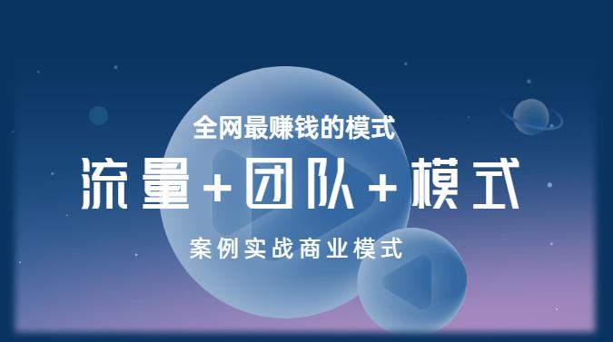 王冲老师《流量+团队+模式》商业模式实战课，全网最赚钱的模式-副业库