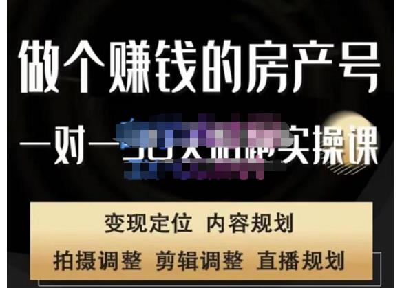 刘广标·同城房产号线上陪跑课，拍摄、剪辑、写文案、直播，做一个具有潜力价值的房产号-副业库