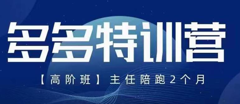 纪主任·5月最新多多特训营高阶班，玩法落地实操，多多全掌握-副业库