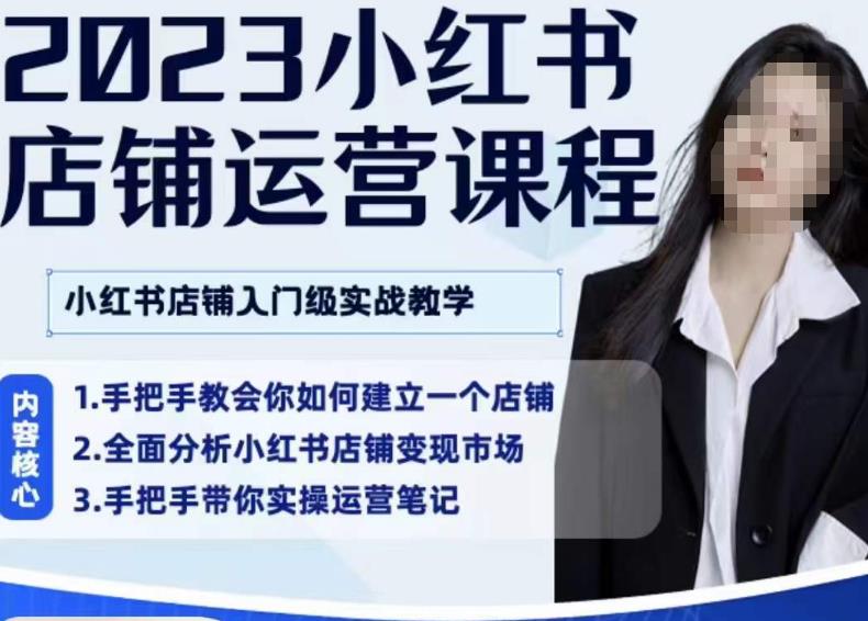 陶金金·2023小红书店铺运营课，小红书店铺入门实战教学-副业库