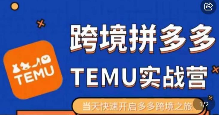 大鹏出海·拼多多跨境temu运营指导，开店注册+选品+核价上架，日出千单实战课-副业库