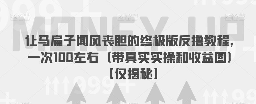 让马扁子闻风丧胆的终极版反撸教程，一次100左右（带真实实操和收益图）【仅揭秘】-副业库
