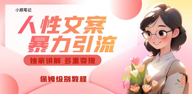 独家人性文案玩法，暴力引流多重变现，保姆级教程【揭秘】-副业库