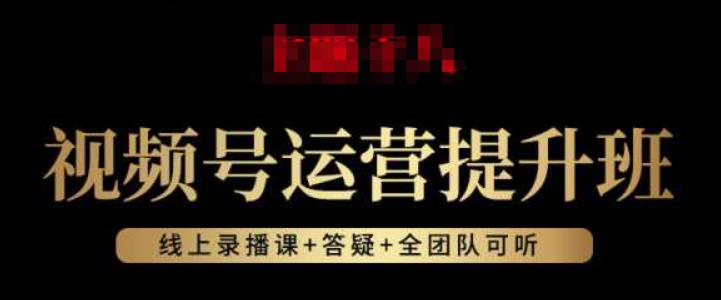 视频号运营提升班：视频号起号逻辑，视频号选品技巧及带货-副业库