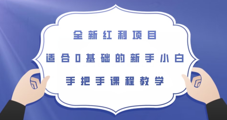 全新红利项目，适合0基础的新手小白，手把手课程教学【揭秘】-副业库