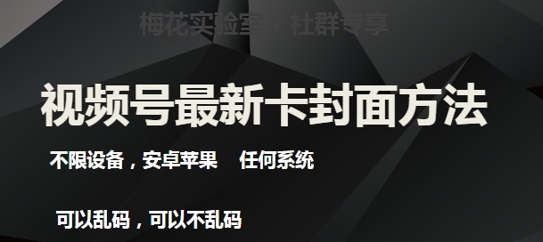 梅花实验室社群最新卡封面玩法3.0，不限设备，安卓苹果任何系统-副业库