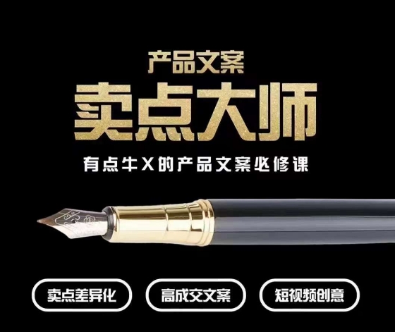 产品文案【卖点大师】高转化电商，有点牛X的产品文案必修课-副业库