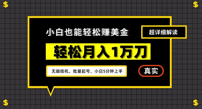谷歌看广告撸美金2.0，无脑挂机，多号操作，月入1万刀-副业库