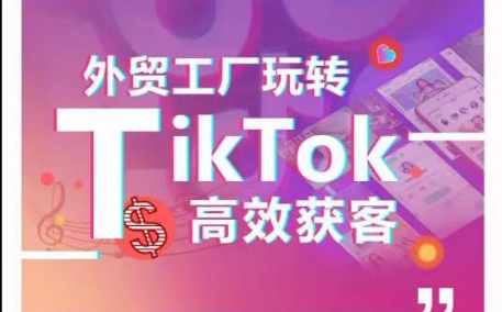 外贸工厂玩转TikTok高效获客，多种引流方式与账号定位技巧，拆解爆款短视频打造成功案例-副业库