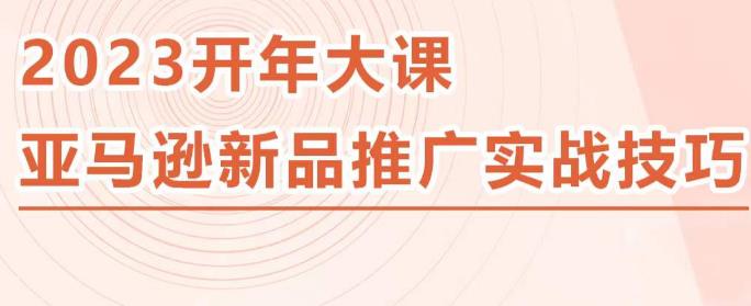 2023亚马逊新品推广实战技巧，线下百万美金课程的精简版，简单粗暴可复制，实操性强的推广手段-副业库